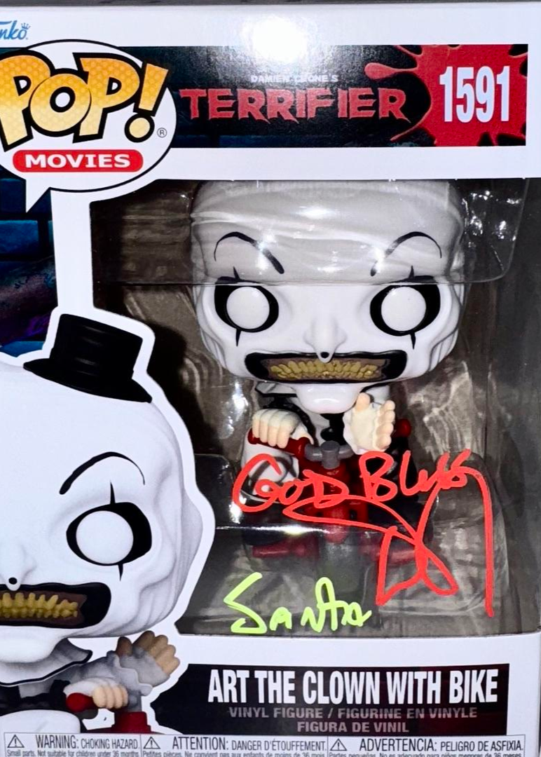 Daniel Roebuck Signed Funko Pop #1592 "Art The Clown" (Terrifier) w/Inscription - SWAU #04